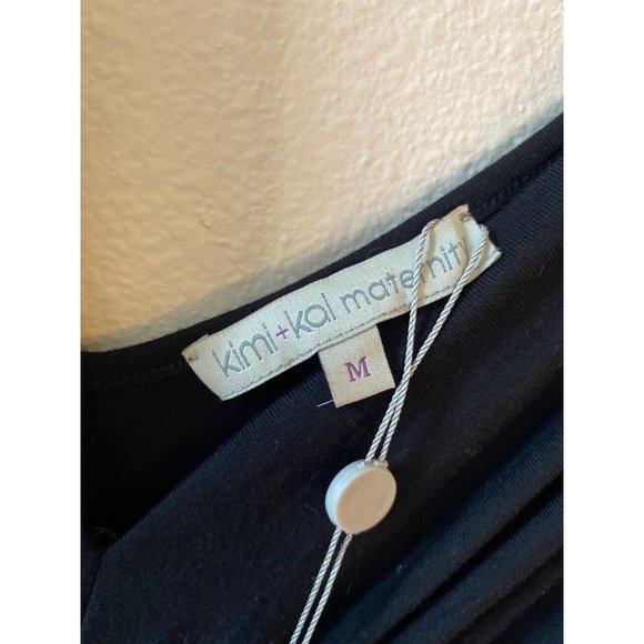 Kimi + Kai Maternity Dress Size M Black White Colorblock - Picture 4 of 8